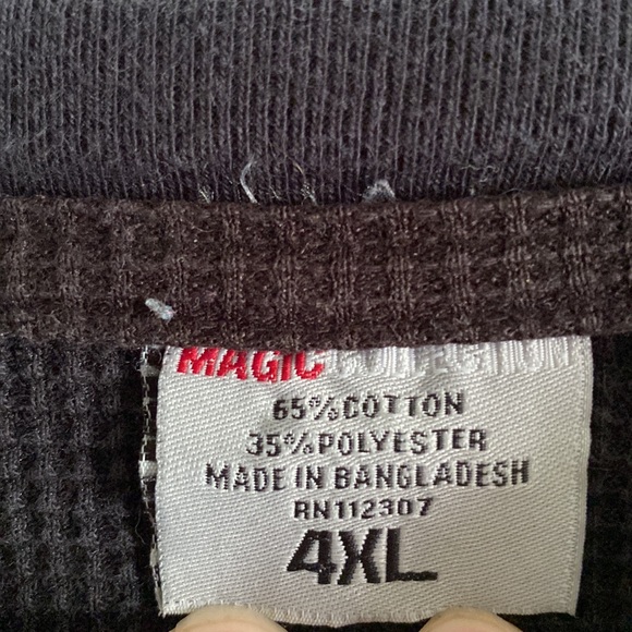 Magic Collection Mens waffle knit 4XL - Picture 3 of 4